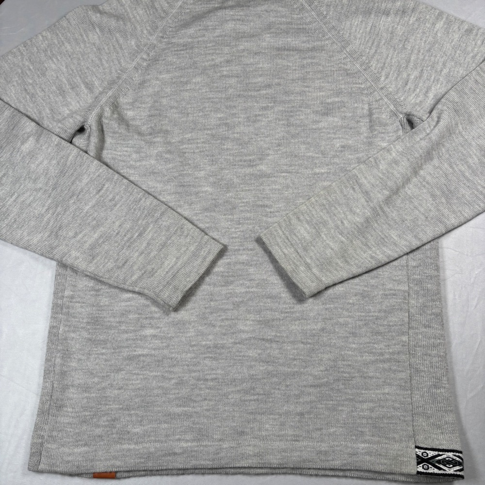 PAKA Crewneck Sweater Mens XL Grey Royal Alpaca Handmade  Raglan Long Sleeve - Picture 9 of 11